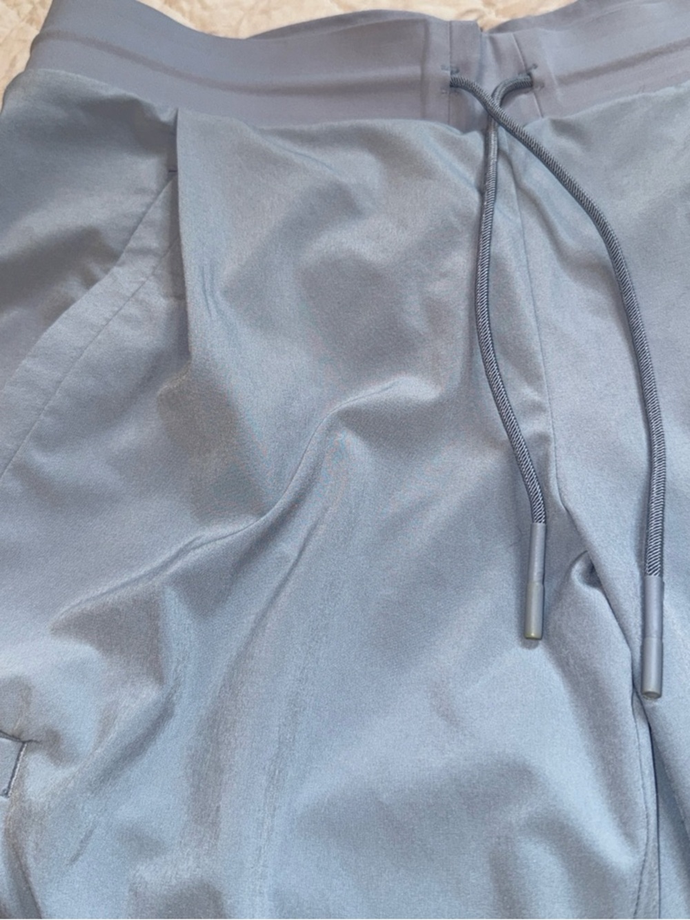 Athleta Go Far Travel Pants Womens 6  Gray Jogger Elastic Waist Zip Pockets - Picture 5 of 9